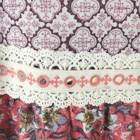 Altar'd State Floral Tank Top - Red, Pink and White NWT - Picture 3 of 11